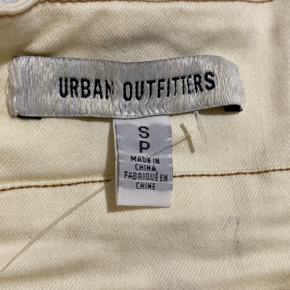 Urban Outfitters Jenny Denim Bustier Mini Dress Ivory Size Small - Picture 10 of 11